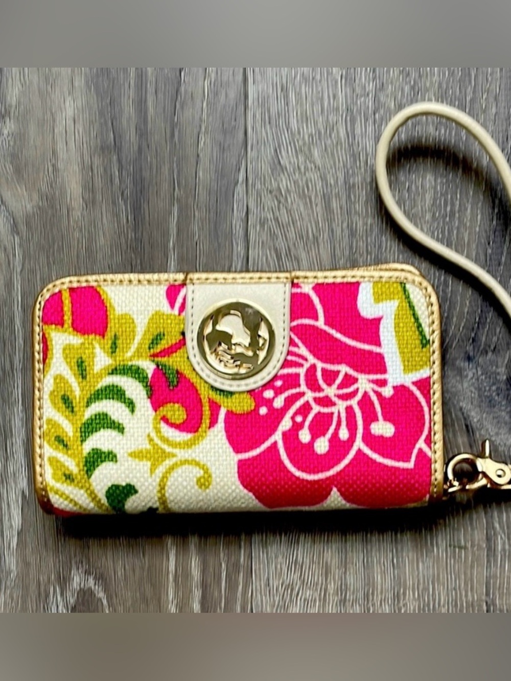 Spartina  Floral Wristlet Clutch
